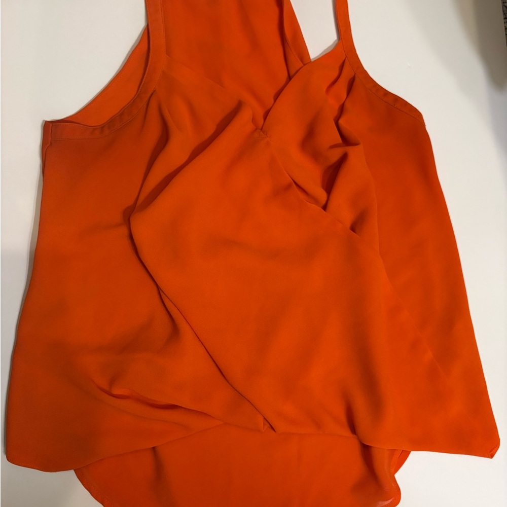 Naked Zebra Vibrant Orange Tank Top